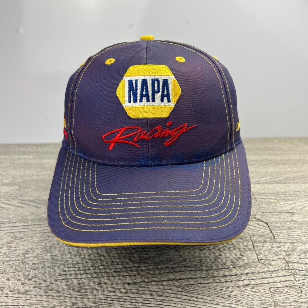 Vintage Michael Waltrip NAPA Racing Hat‎ Cap Strap Back Adjustable Blue Nascar